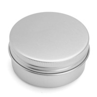 24Pcs 50Ml Aluminum Round Empty Jar Tin Screw Top Lid Cosmetic Sample Storage Container