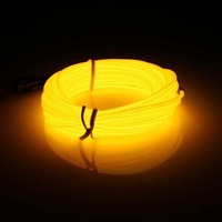 2Pc El Led Flexible Soft Tube Wire Neon Glow Car Rope Strip Light Xmas Decor