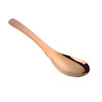 2Pc Serving Stainless Steel Round Spoon Gold Salad Rice Soup Scoop Small For Ice Cream Luxury Dinnerware Kit Party Tools