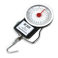 2Pcs 2 In 1 22Kg 50Lbs Scale Luggage Travel Scale Hanging Suitcase Hook With 1M Flexible Rule