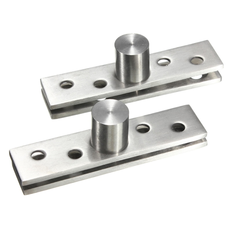 Buy 2Pcs 360 Degree Door Pivot Hinges Hardware Silver 75Mm Length - MyDeal