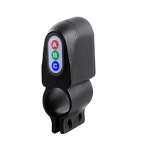 2Pcs Bicycle Motion Sensor Security Alarm(Black)
