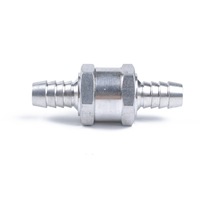 2Pcs Car 6Mm Aluminium Alloy Fuel Petrol One Way Non Return Check Valve