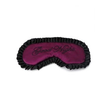 2Pcs Comfortable Imitation Silk Satin Personalized Travel Sleep Mask (Purple)