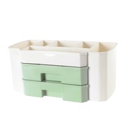 2Pcs Cosmetic Storage Box Makeup Organizer Large Plastic Cosmetic Box Nail Polish Holder Bathroom