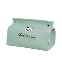 2Pcs Cute Nordic Ins Light Luxury Leather Home Living Room Car Toilet Tissue Box