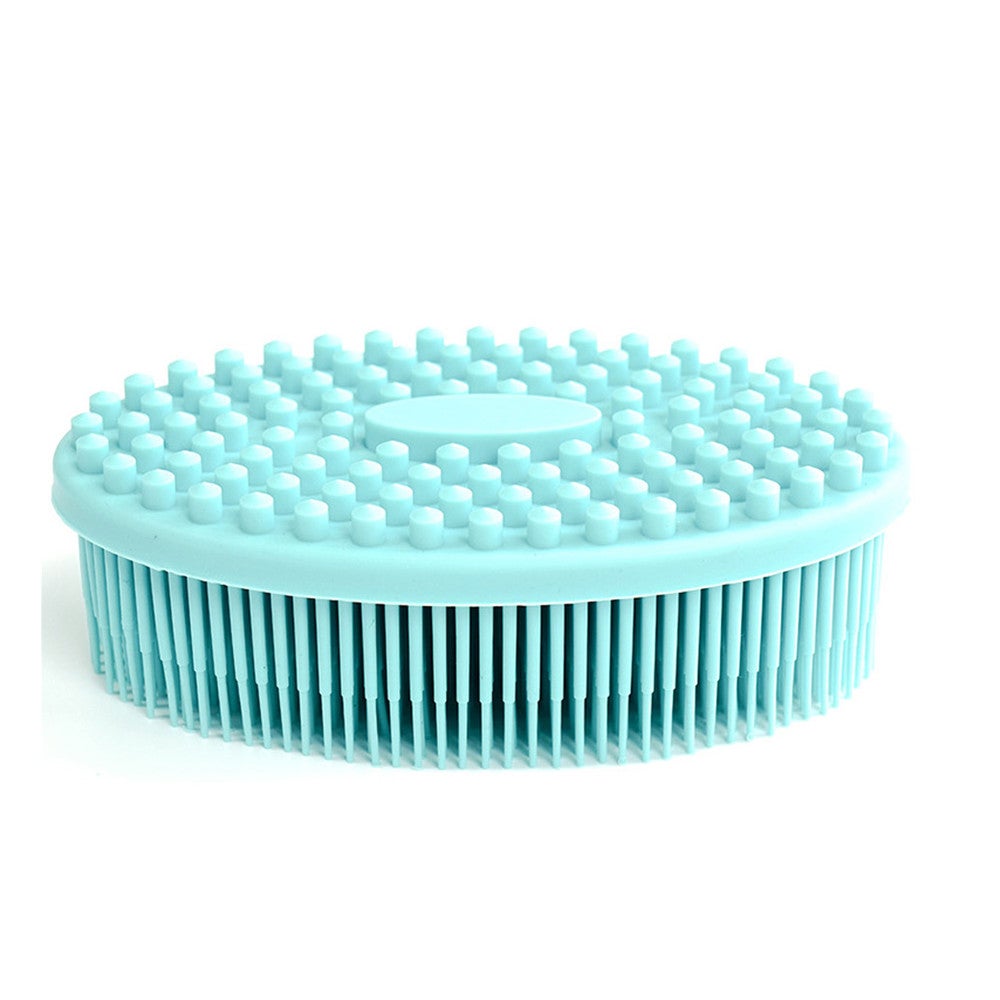 2Pcs Cute Soft Silicone Body Brush Wash Bath Shower Exfoliating Skin Fit For Bath Shampoo Facial Massage Brush Supplies