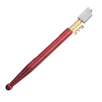 2Pcs Diamond Glass Cutter Antislip Metal Handle Steel Blade Cutting Tool Cut