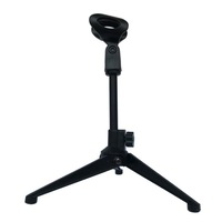 2Pcs Extendable Adjustable Microphone Tripod Desktop Stand Height 18.5-24.5cm