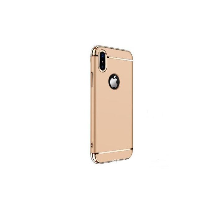 2Pcs For Iphone X Three-Segment Electroplating Pc Back Cover Protective Case