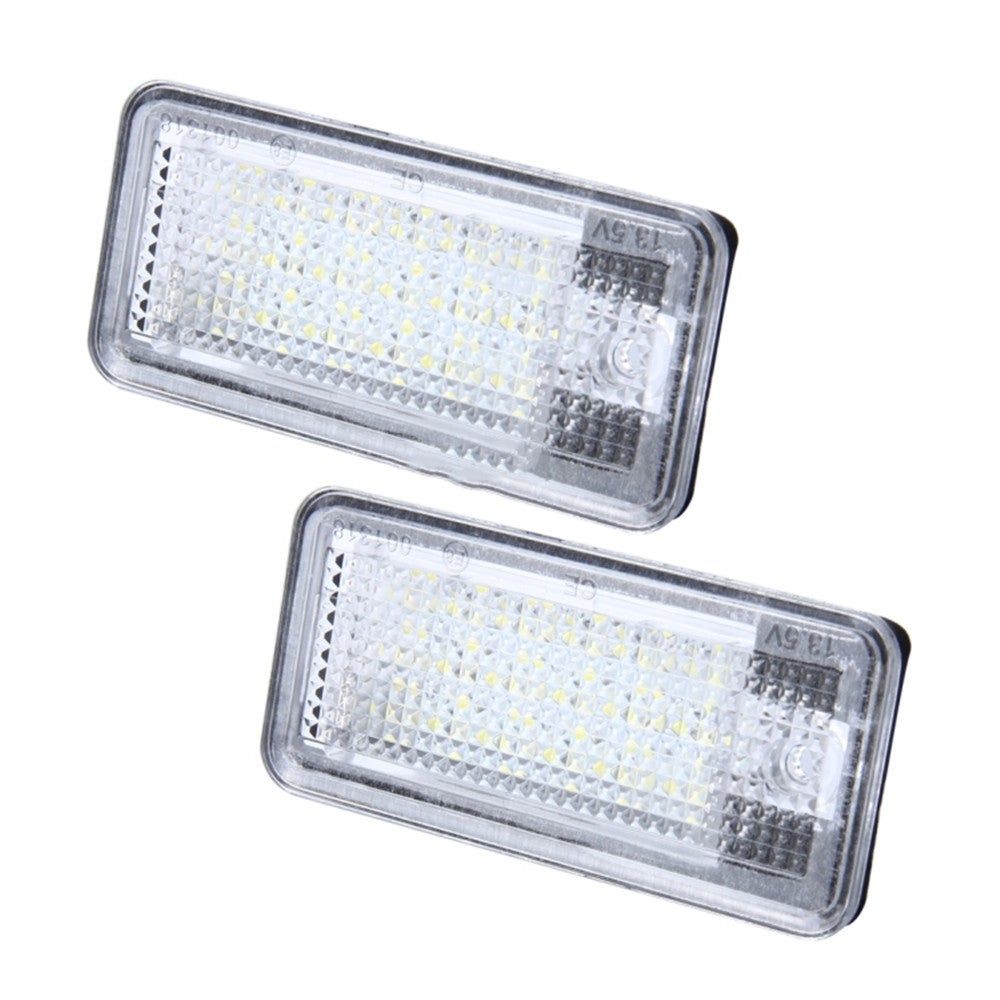 2PCS License Plate Light with 24 SMD-3528 Lamps for Audi