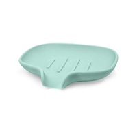 2Pcs Sponge Non-Slip Bathroom Soap Holder Silicone Box Drain Tray Shower Dish