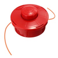 2Pcs Nylon Line Head General Mower Head With 2.4Mm Cut Red Rope For Lawnmower