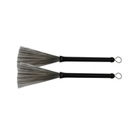 2PCS Retractable Jazz Drum Metal Brushes Drum Sticks Percussion Drumsticks Musical Accessories black