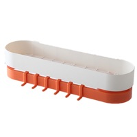2Pcs Rotatable Bathroom Organizer Shelf Shampoo Cosmetic Storage Rack Wall Mounted Kitchen Shelf Household Items