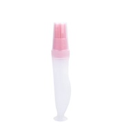 2Pcs Silicone Baking Cake Brush Portable Temperature Resistant BBQ Basting Brushes High Capacity Oil Bottle Brush Kitchen Accessories