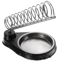 2Pcs Soldering Iron Stand Holder Metal Weighted Base