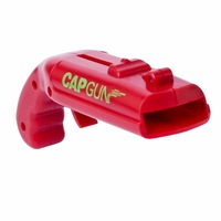 2Pcs Threes Abs Cap Launcher Shooter Bottle Opener Magnetic Drink Corkscrew For Home Party Drinking Beauty Red