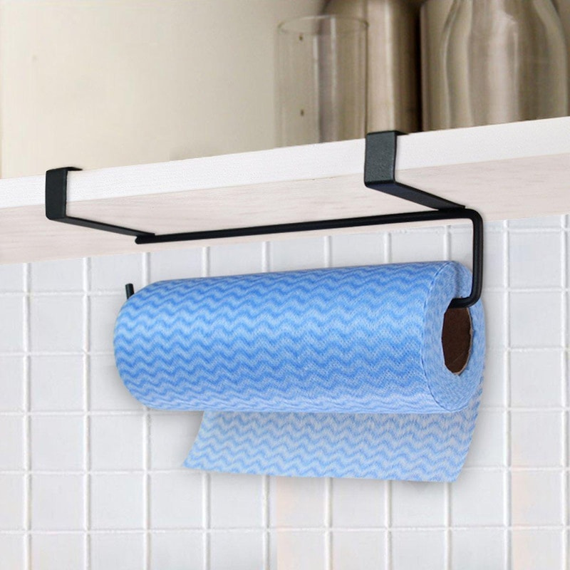 2Pcs Towel Holder Hanging Kitchen Roll Paper Organizer Storage Rack ...