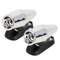 2SET Car ABS Deer Alert Sound Alarm Ultrasonic Wind Power Animal Repeller (Black Silver)