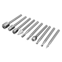 2Set HSS Rotary Rasp File Rotary Rasp Burrs Wood Bits Grinding Woodworking Tool