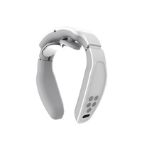 3 Heads Electromagnetic Cervical Vertebra Cervical Massage Multi-Function Neck Electric Massager White