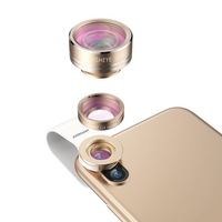 3 in 1 15X Micro + 198 Degree Fisheye Lens + 130 Degree Wide Angle Lens