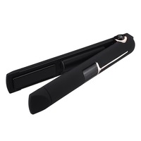 3-In-1 Cordless Hair Straightener Fast Heating Curler Usb Rechargable With Led Display Power Bank Function Hair Flat Iron Black Colour