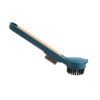 3-In-1 Long-Handled Cleaning Brush Multifunctional Descaling Knife Pots And Pans Decontamination Kitchen Cleaning Tool