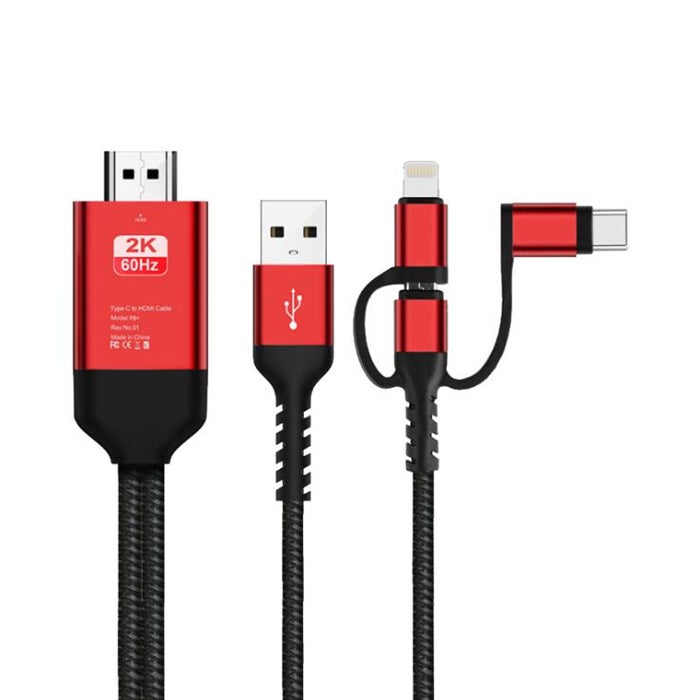 3 In 1 Micro Usb To Hdmi Hdtv Cable