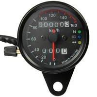 3 in 1 Universal Waterproof Motorcycle LED Backlight Odometer Speedometer Gearmeter, DC 12V