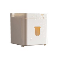 3 In 1 Waterproof Wall Mounted Bathroom Tissue Box Roll Issue Facial Tissue Dispenser Adhesive Hanging Cell Phone Holder
