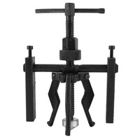3-Jaw Inner Bearing Puller Gear Extractor Heavy Duty Automotive Machine Tool Kit(Black)