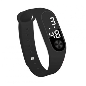 3 Pcs Simple Watch Hand Ring Watch Led Sports Fashion Electronic Black