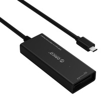 3 Ports Usb 3.0 Usb-C / Type-C Card Reader Hub With 15Cm Cable Black