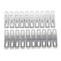 3 Sets Stainless Steel Clothes Pegs Hanging Pins Laundry Household Clamps Clamping Tools