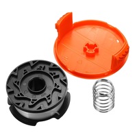 30 Inch Trimmer Line With Replacement Spool Cap Cover / Spring For Black/Decker String Trimmers