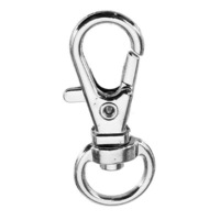 30 Pcs Silver Zinc Alloy Swivel Lobster Claw Clasp