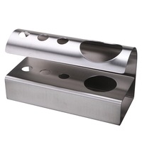 304 Stainless Steel Stand Bathroom Toothbrush Toothpaste Holder Stand Storage Rack Kitchen Tool