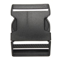 30Pcs Plastic Webbing Strap Side Release Buckle Black