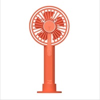 3Life 329 Antler Design Mini Fan Usb Charging With 1500Mah Lithium Battery Brushless Motor Red