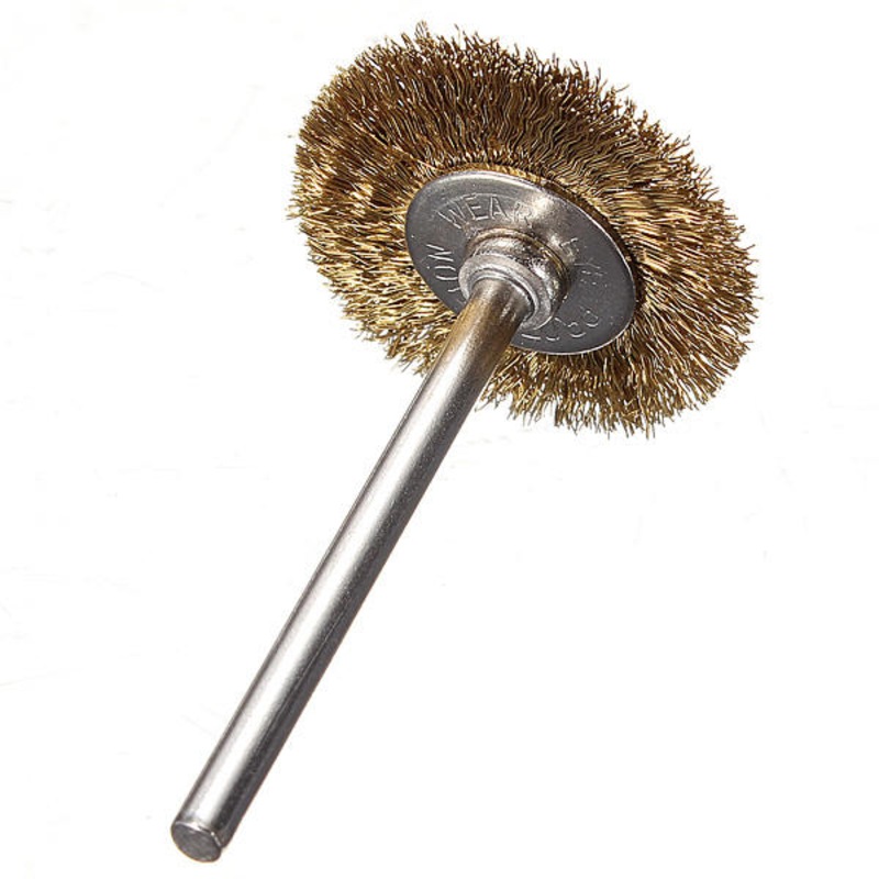 Buy 3Mm Brass Wire Wheel Brush Cup Fordrill Rust Weld Die Grinder - MyDeal