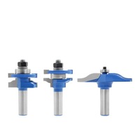 3Pcs 1/2 Inch Shank Style and Rail Assemble Rasied Panel Router Bit Tongue and Groove Drill Woodworking
