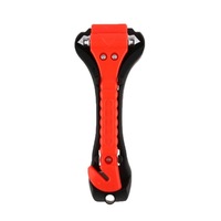 3Pcs 2 In 1 Mini Car Safety Rescue Hammer Life Saving Escape Emergency Seat Belt Cutter Window Glass Breaker(Red)