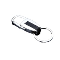 3Pcs Single Ring Metal Leather Key Chain Metal Car Keyring Multi-Functional Tool Key Holder Keychains For Car