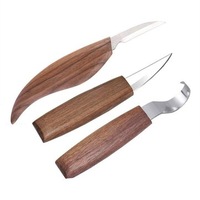 3Pcs Wood Carving Tool Chisel Woodworking Whittling Cutter Chip Hand Tool Craft
