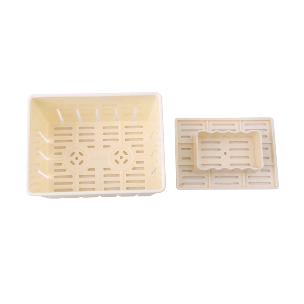 3Set Hot Diy Plastic Tofu Press Mould Homemade Mold Soybean Curd Making Mold With Cheese Cloth Kitchen Cooking Tool Set
