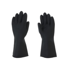 4 Pair Rubber Work Gloves Acid Alkali Resistant Chemical Gauntlet Garden Digging Labor Insurance Hand Protector