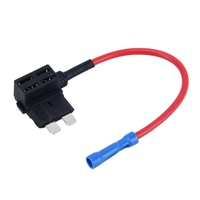 4 Pcs Add-A-Circuit Tap Adapter Atm Apm Blade Auto Fuse Holder (Medium Size)