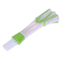 4 Pcs Plastic Car Cleaning Brush Double Ended Car Air Vent Slit Cleaner Brush Dusting Blinds Keyboard Cleaning Brushes Cleaner